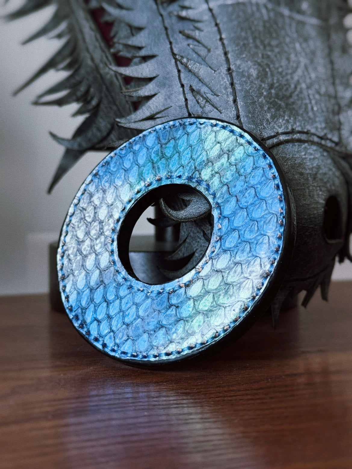 Kendo Tsuba | Python in Blue-green