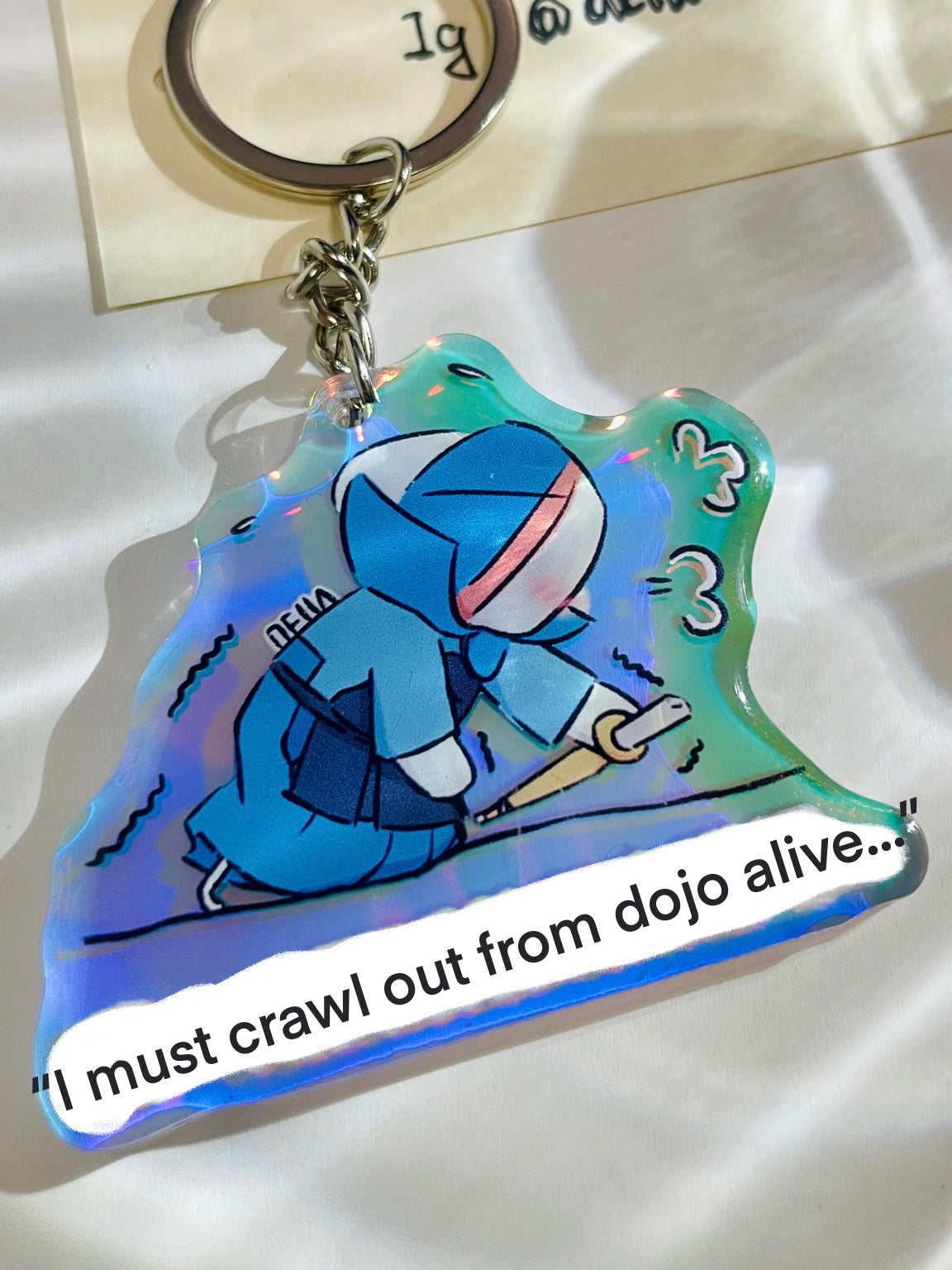 Kendo Keychain | "I must crawl out from Dojo..."