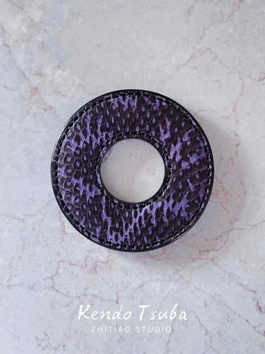 Kendo Tsuba | Python in Blackpurple