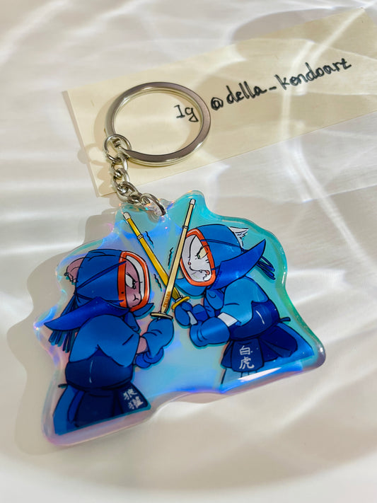 Designed Keychain "Fight!" by Della