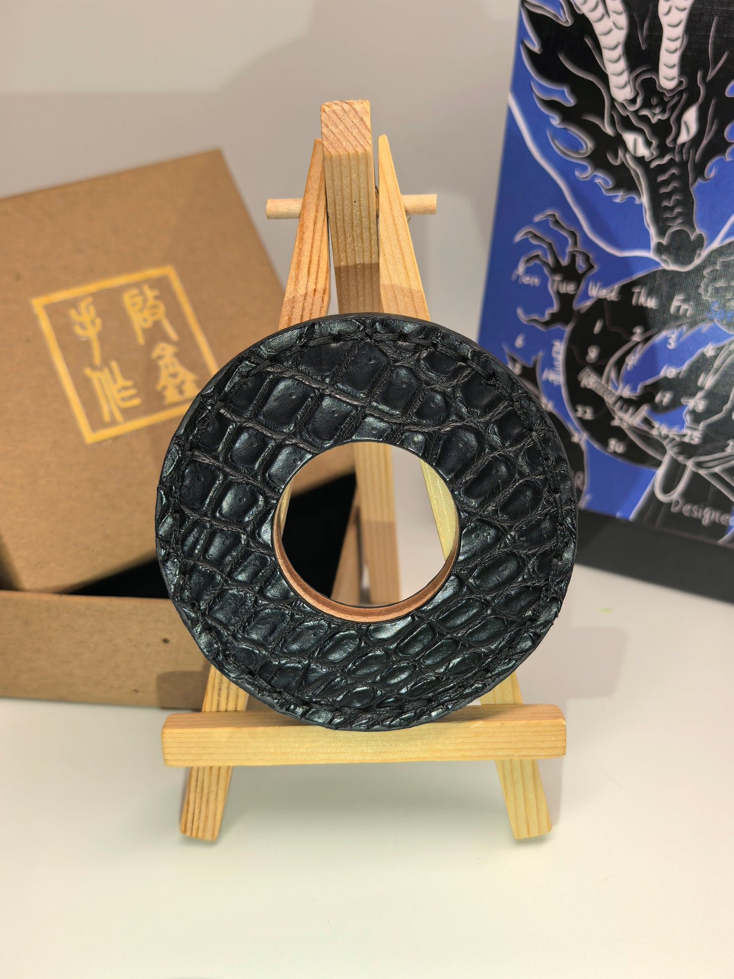 Kendo Tsuba | Crocodile black