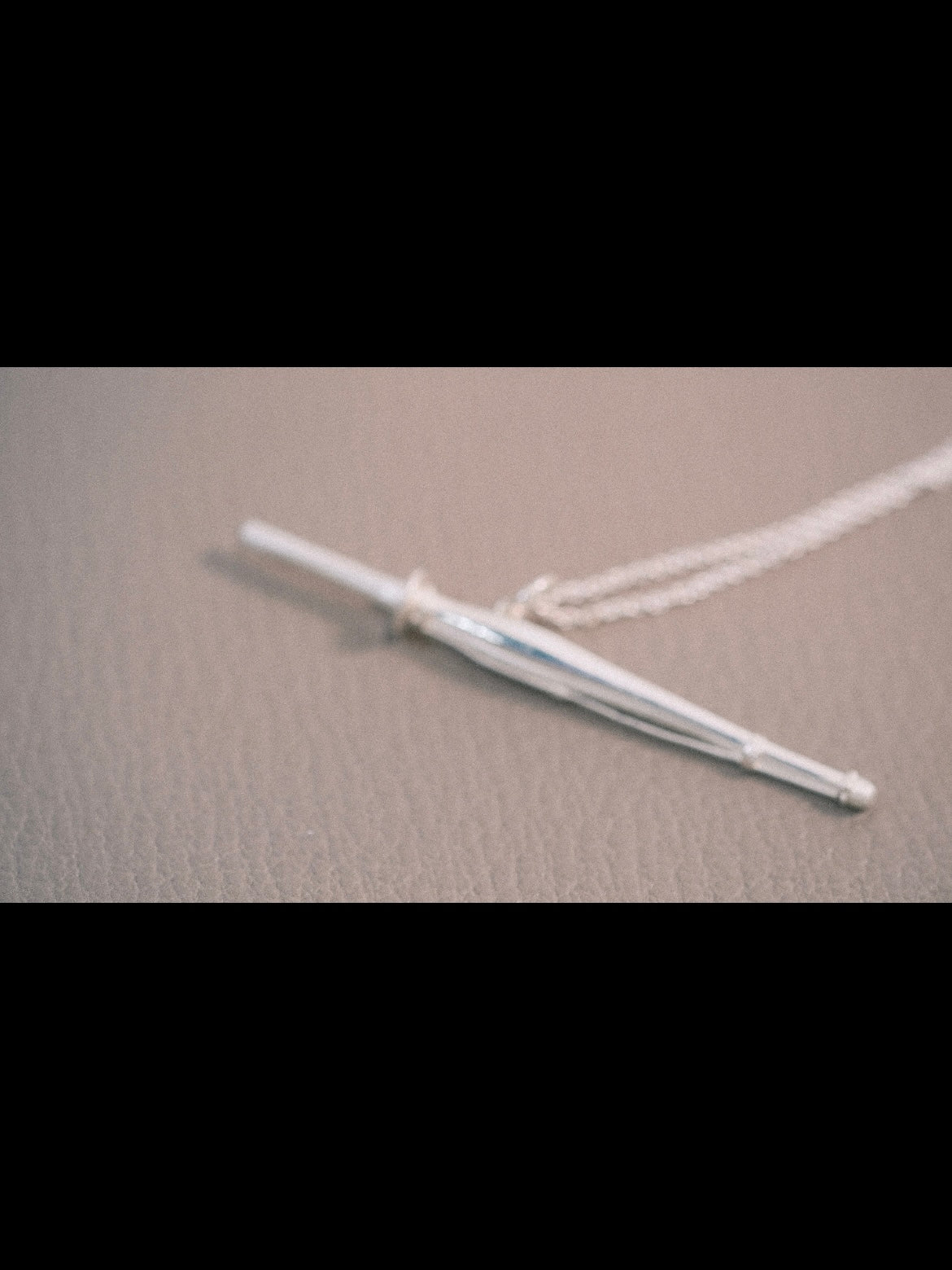Kendo Shinai in Silver-Garage Kit/Necklace-Handmade by ONE-CRAFT