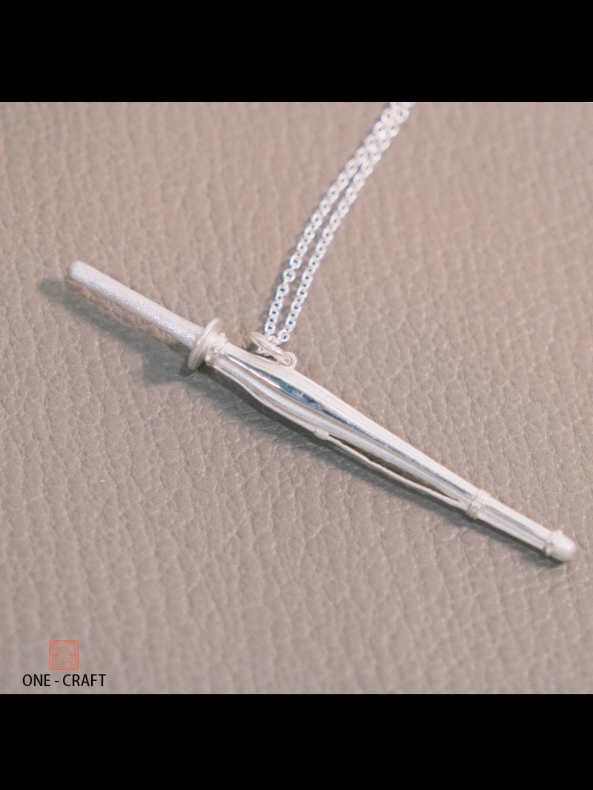 Kendo Shinai in Silver-Garage Kit/Necklace-Handmade by ONE-CRAFT