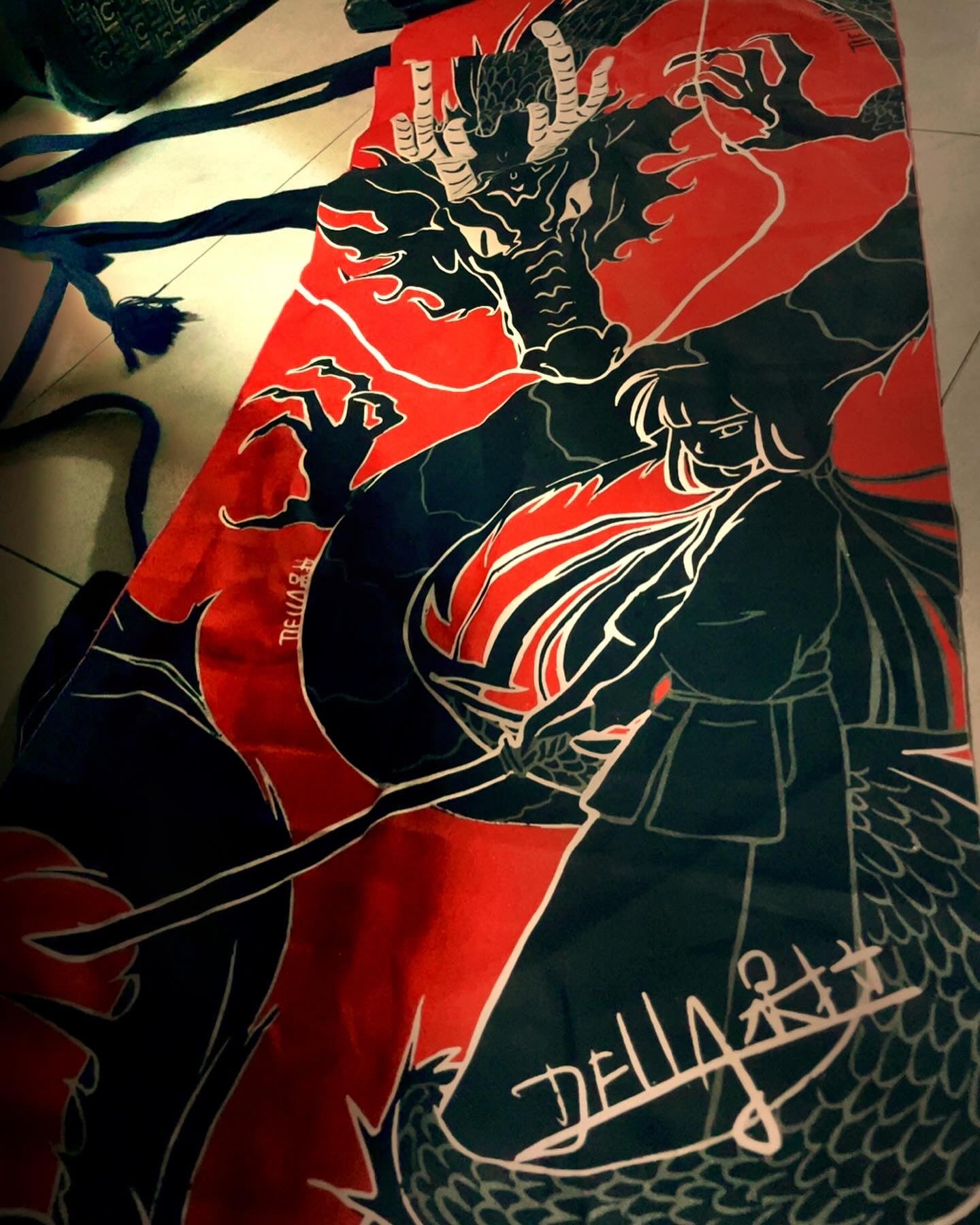 Kendo Tenugui Collection All Illustrated by Della