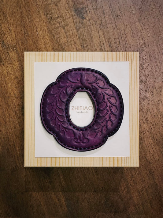 Kendo Tsuba for Bokuto | "The Veiled Land" in purple
