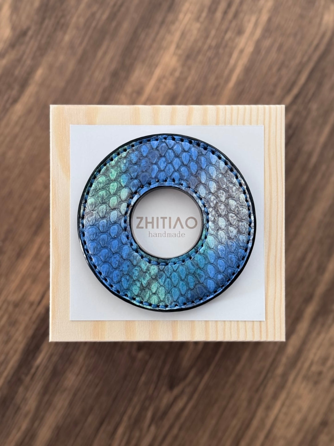 Kendo Tsuba | Python in Blue-green