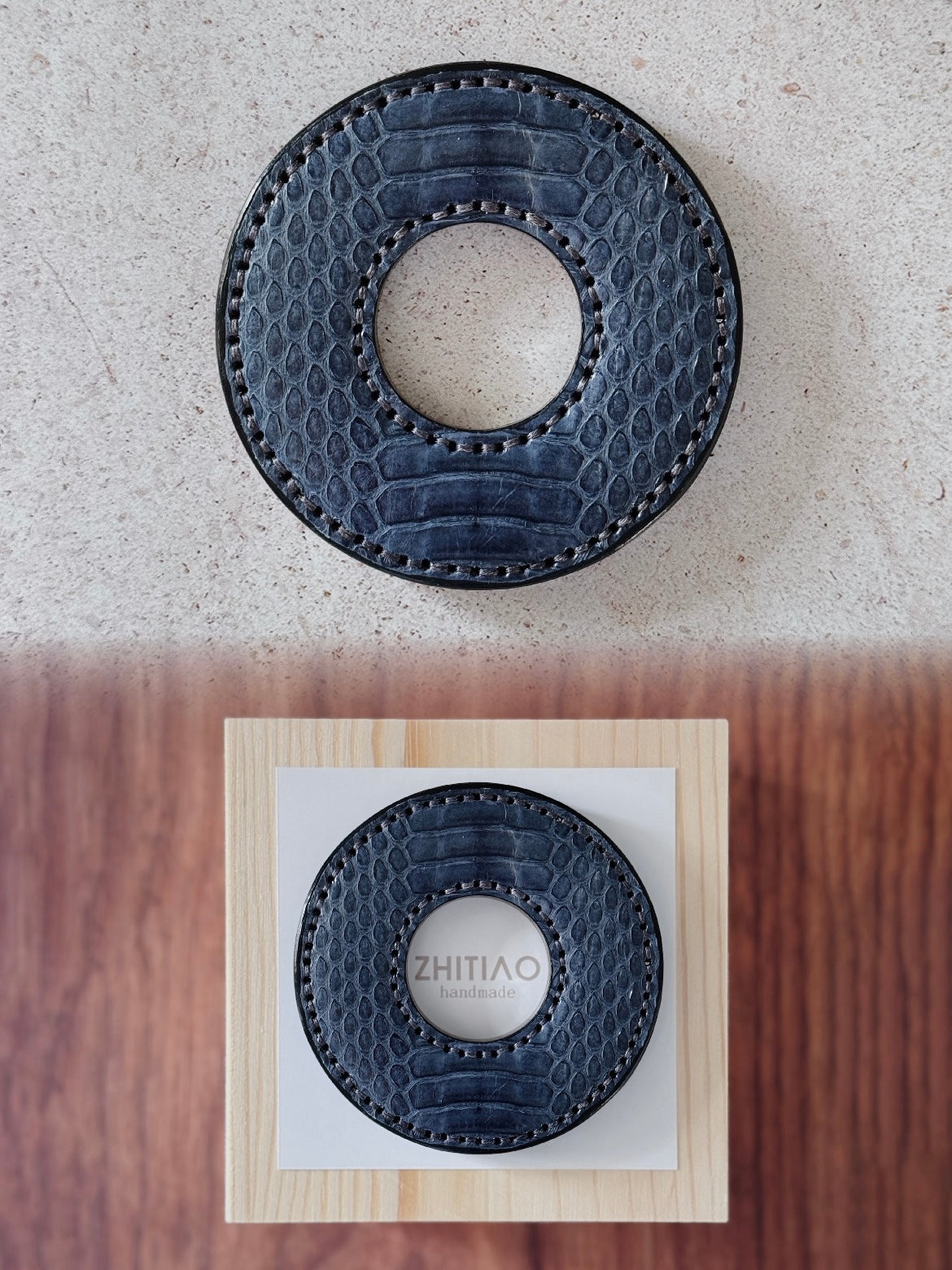Kendo Tsuba | Python in Dusty Blue