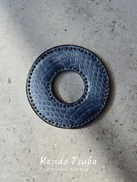 Kendo Tsuba | Python in Dusty Blue