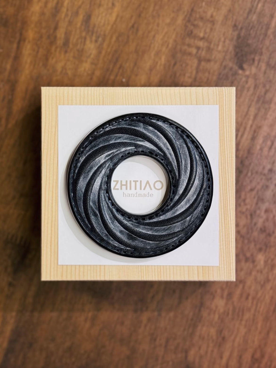Kendo Tsuba | "疾如旋踵" fog wax black
