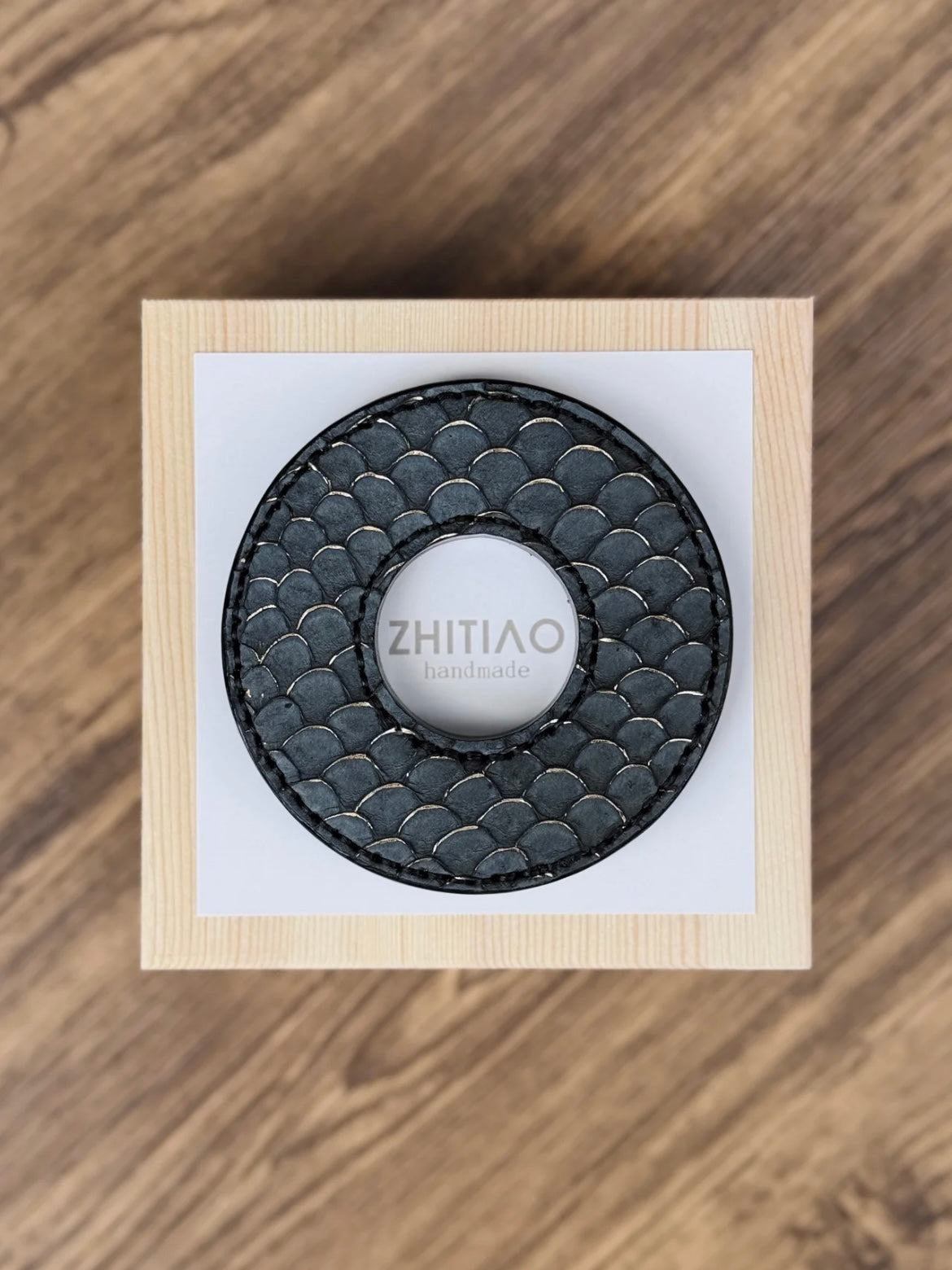 Shinai Tsuba-Limited Edition of Carp Skin-Twilight Dark Gold-Handmade by ZHITIAO
