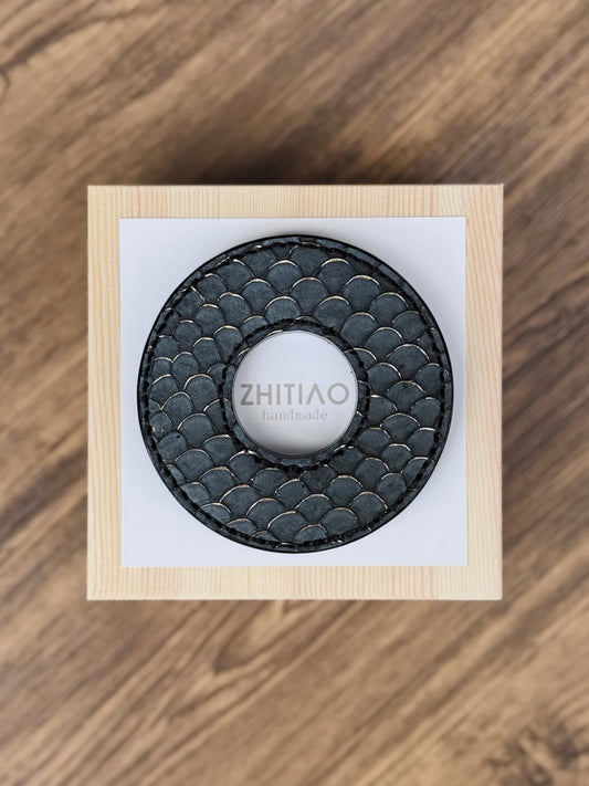 Kendo Tsuba | "Carp" in dark gold