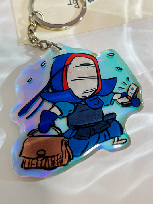 Kendo Keychain | "Kendoka Who Always Busy"