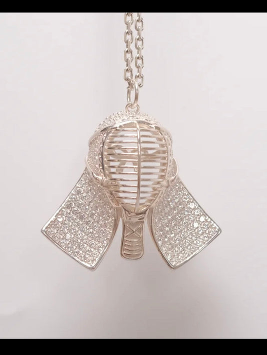 Kendo Accessory | Kendo Men in Silver&Crystal
