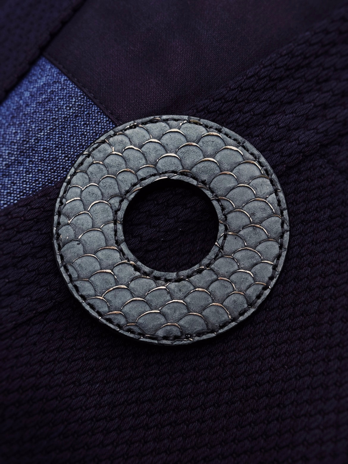 Kendo Tsuba | "Carp" in dark gold