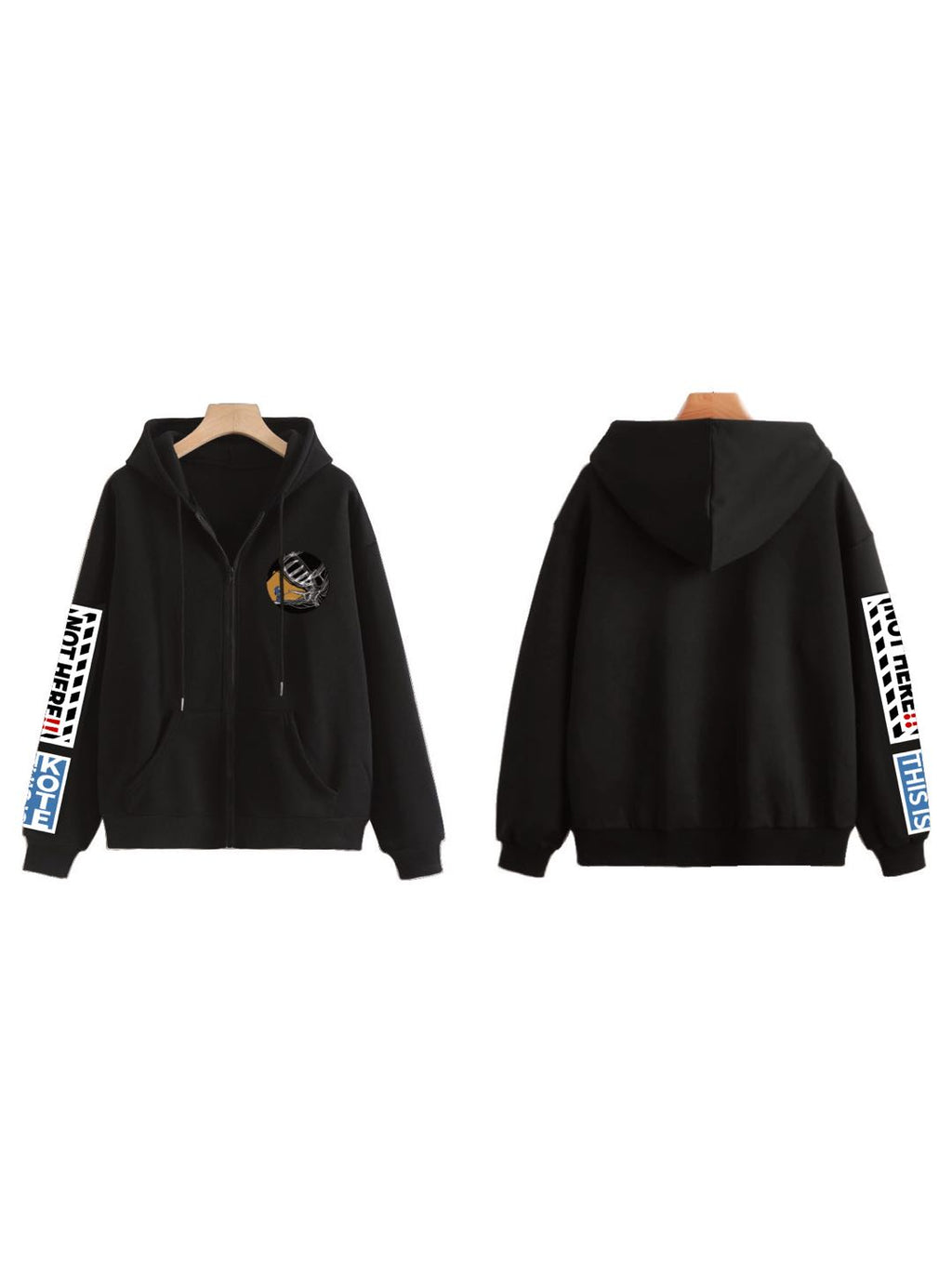 Kendo Hoodies "Kote Is Not Here!" Illustrated by Della