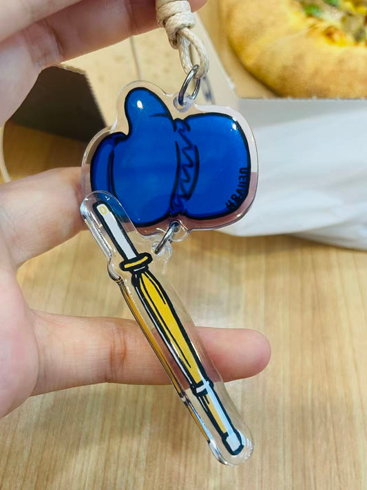Kendo Keychain | "Men+Do""Kote+Shinai"