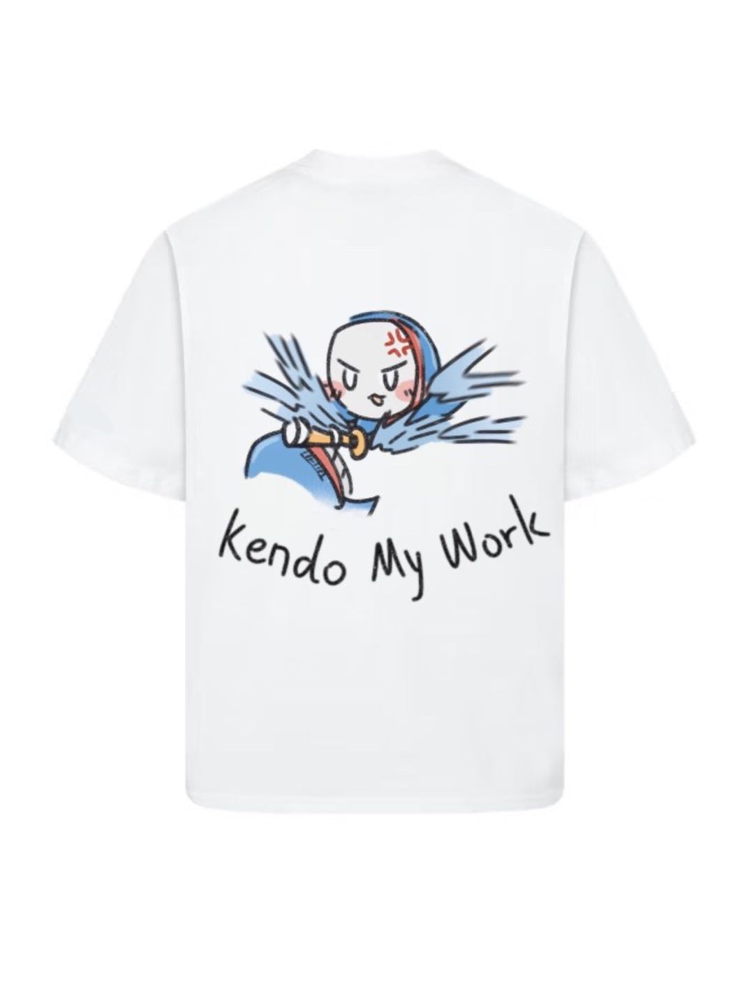 Kendo T-shirt "Kendo My Work" Illustrated by Della