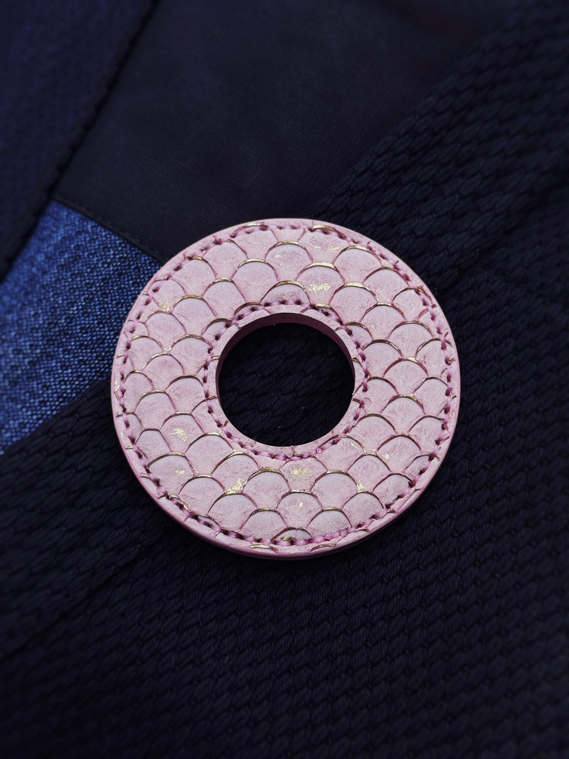 Shinai Tsuba-Limited Edition of Carp Skin-Cherry Blossom Pink-Handmade by ZHITIAO